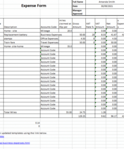 Free Office Expense Claim Form Template Pdf