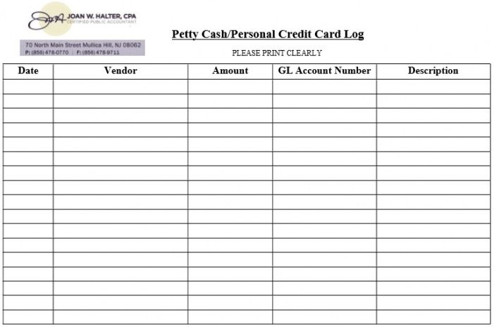 Free Petty Cash Reimbursement Form Template Pdf