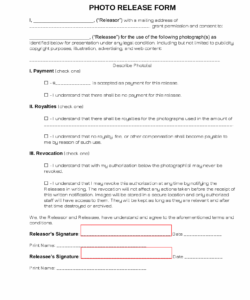 Free School Photo Release Form Template Word