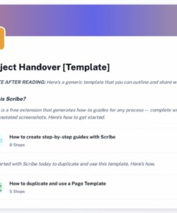 Office Key Handover Form Template