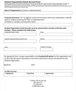 Professional Business Account Application Form Template Word