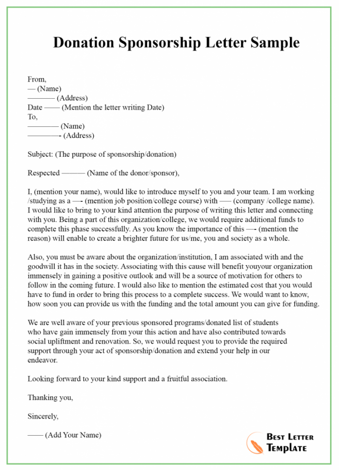 Professional Just Giving Sponsor Form Template Word Example