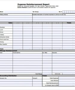 Professional Staff Reimbursement Form Template Pdf Example