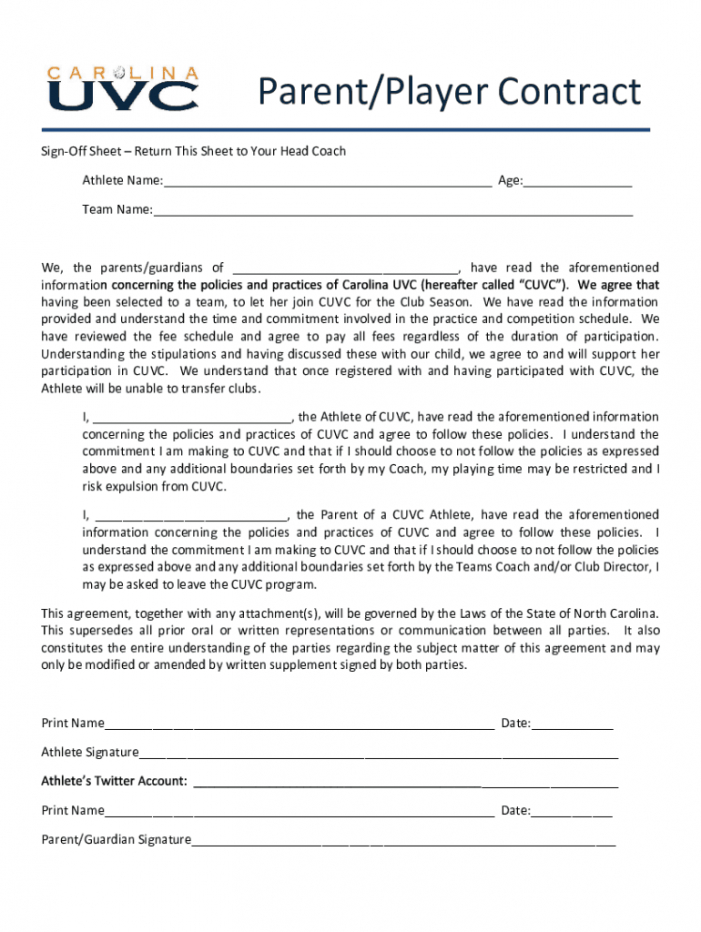 Youth Basketball Waiver Form Template Word Sample