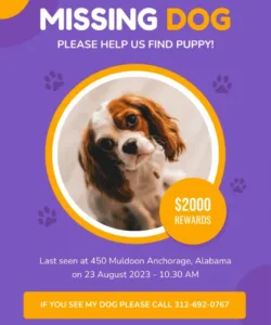 Best Found Dog Poster Template Excel Example