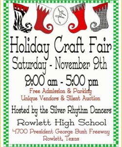 Costum Craft Fair Poster Template Word Sample