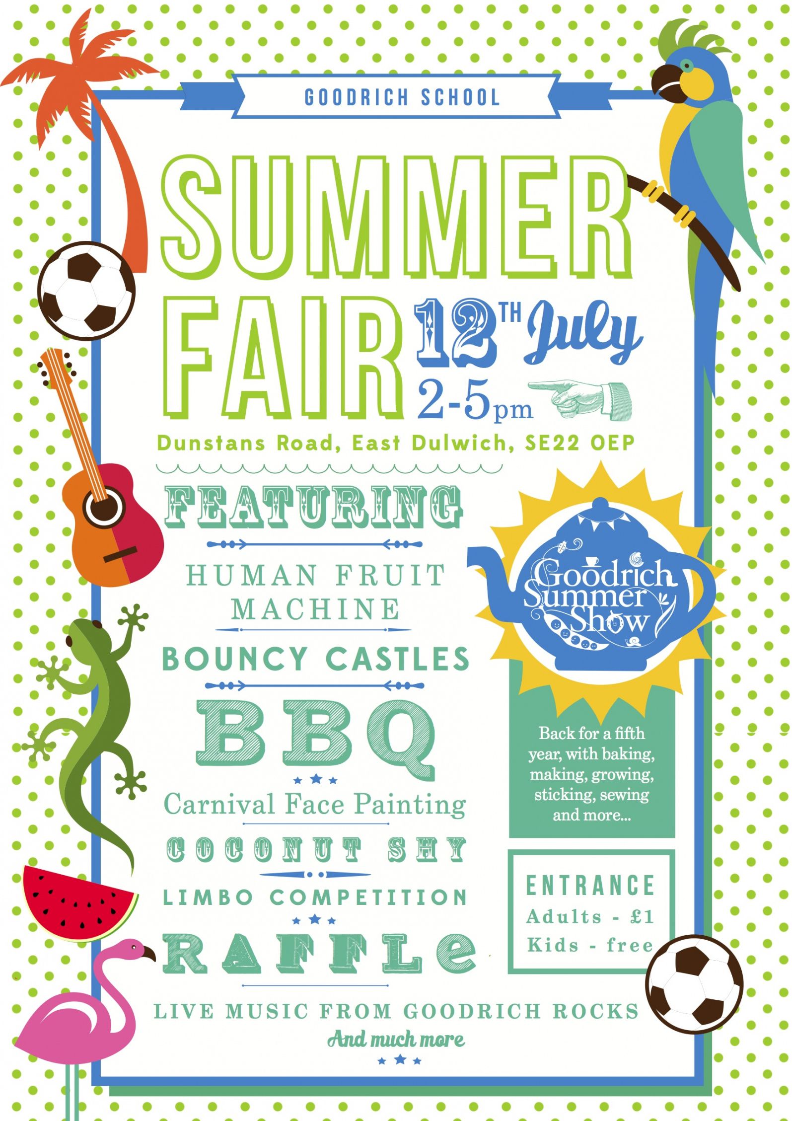 Costum Summer Fair Poster Template Pdf