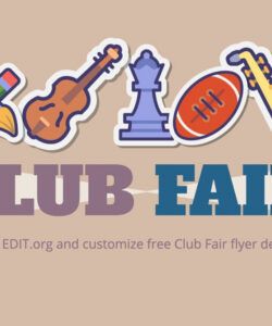 Editable Academic Club Poster Template Word Sample