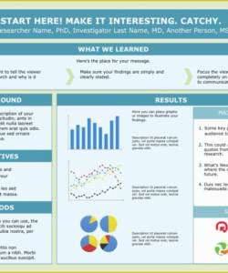 Editable Academic Creative Research Poster Template Doc Example