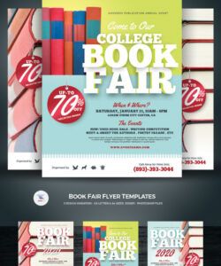 Editable Book Fair Poster Template Word Sample