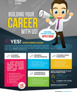 Editable Career Fair Poster Template Excel Example