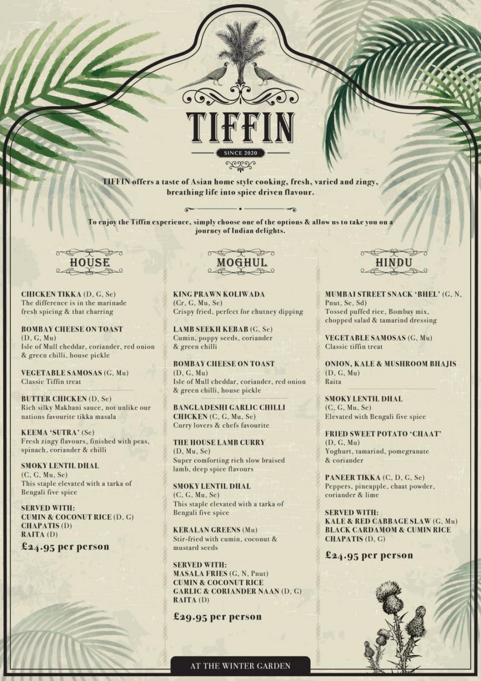 Editable Tiffin Service Menu Template PDF Example Minasinternational
