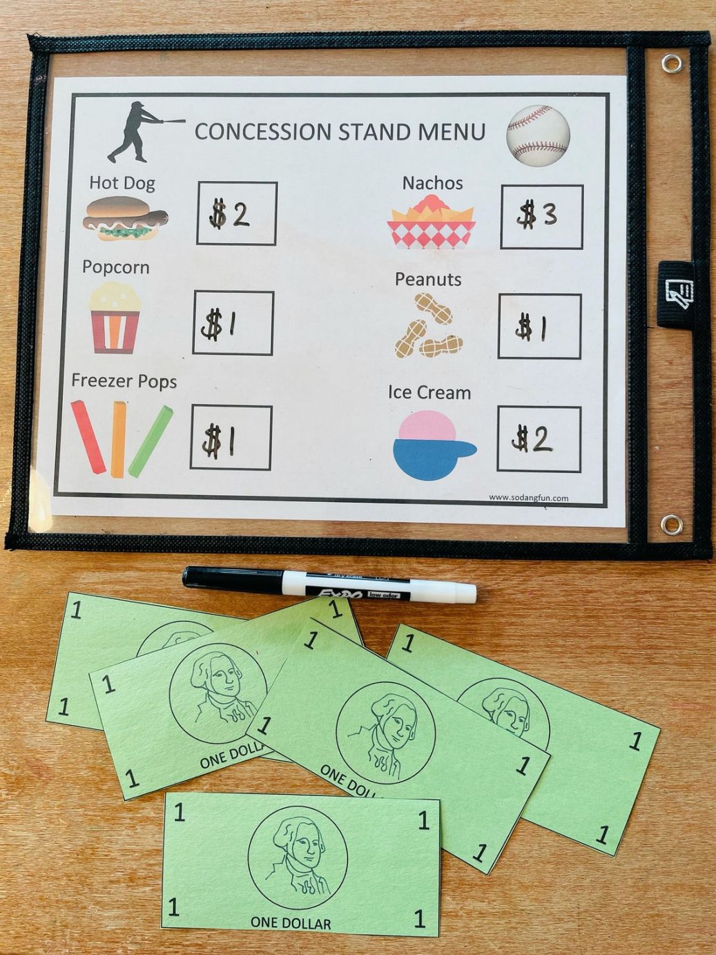 Free Baseball Concession Stand Menu Template  Sample