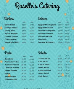 Free Bicycle Service Menu Template Pdf Example