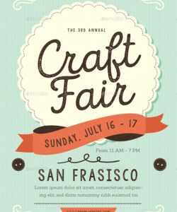 Free Craft Fair Poster Template Pdf Example