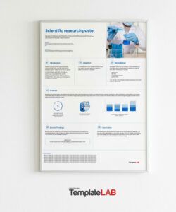 Printable Academic Creative Research Poster Template  Sample