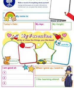 Printable All About Me Poster Template Pdf