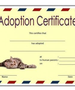 Printable Cat Adoption Poster Template