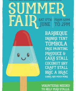 Printable Summer Fair Poster Template Pdf Sample