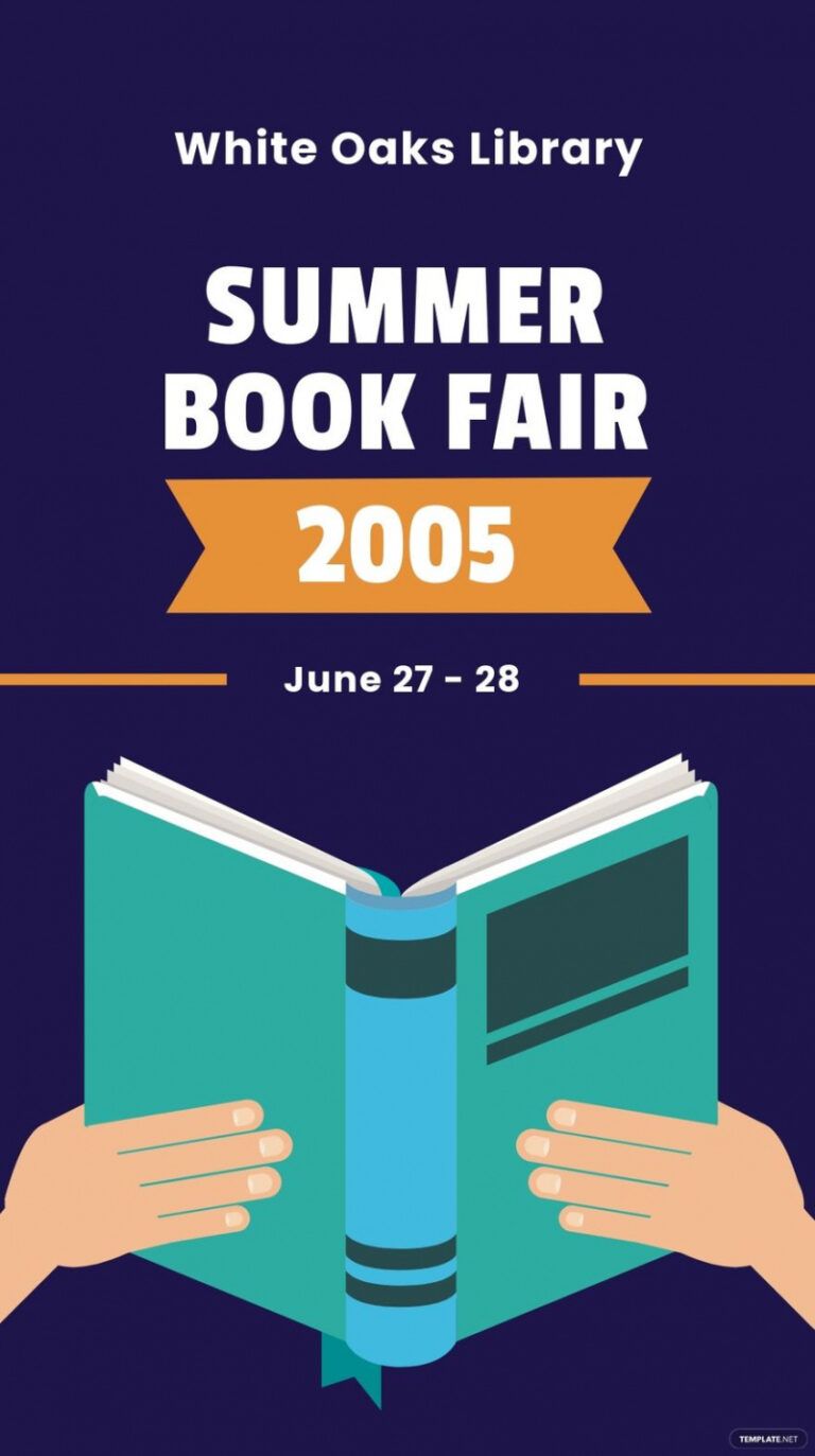 Professional Book Fair Poster Template Excel Example | Minasinternational