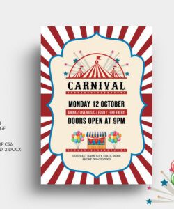 Professional Fun Fair Poster Template Excel