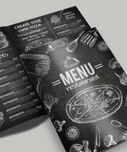 Professional Stand Up Menu Template Pdf Example