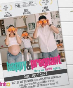 Movie Poster Pregnancy Announcement Template Excel Example