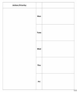 Best Monday To Friday Menu Template  Word Sample