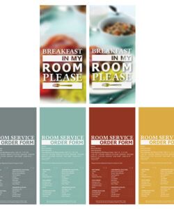 Costum Hotel Breakfast Menu Door Hanger Template​ Excel