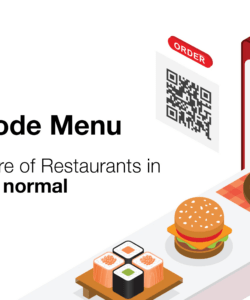 Costum Qr Code Restaurant Menu Template Word Example