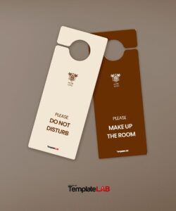 Hotel Breakfast Menu Door Hanger Template  Pdf Example