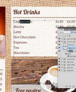 Professional Coffee Shop Menu Board Template​ Excel Sample