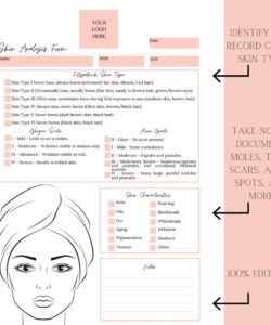 Beauty Therapy Consultation Form Template Doc