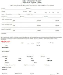 Best Fitness Consultation Form Template Doc Example