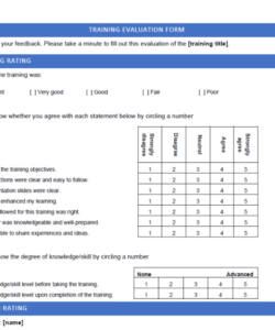 Best Instructor Feedback Form Template Pdf Sample