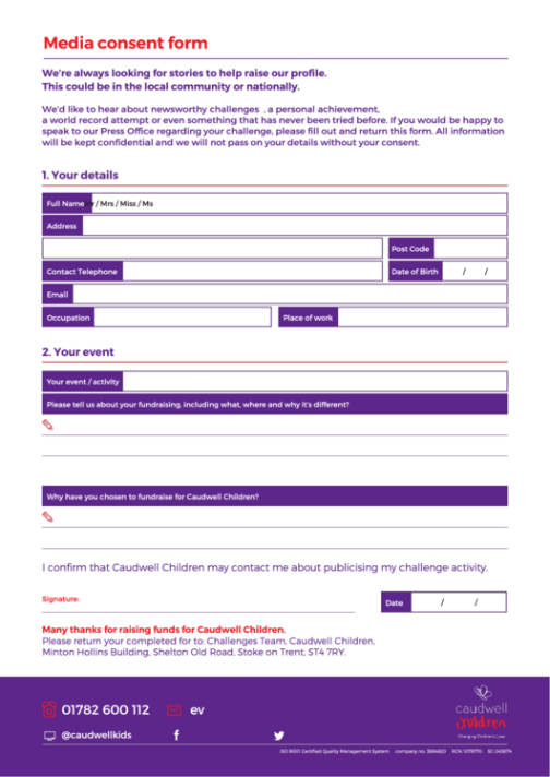 Best Social Media Consent Form Template Word Sample