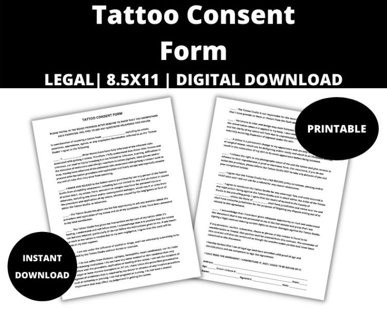 Best Tattoo Consent Form Template Doc Example