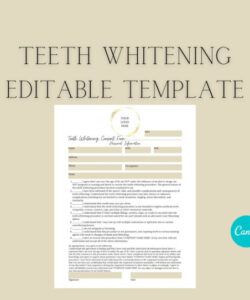 Best Teeth Whitening Consent Form Template Doc Sample