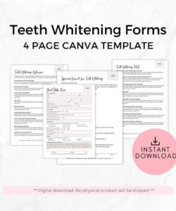 Best Teeth Whitening Consent Form Template Doc Sample