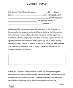 Costum Chiropractic Informed Consent Form Template Pdf