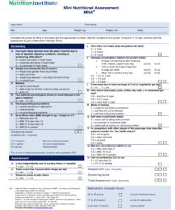 Costum Nutrition Consultation Form Template Word Sample