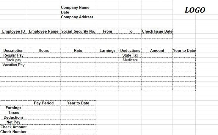 Costum Payroll Advance Form Template Doc Example