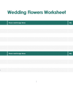 Costum Wedding Flower Consultation Form Template Doc Sample