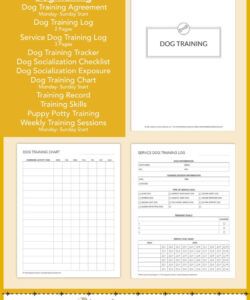 Dog Training Consultation Form Template Doc Example