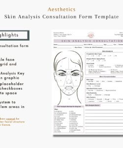 Editable Aesthetic Consultation Form Template Word Example