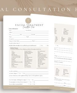 Editable Business Consultation Form Template Word Sample