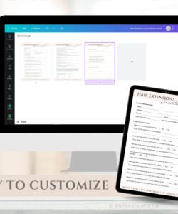 Editable Hair Extension Consultation Form Template Word Example