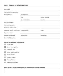 Editable Internship Feedback Form Template