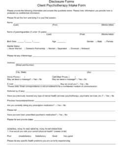 Editable Medical Consultation Form Template Word