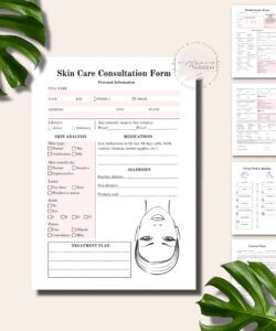 Editable Spa Client Consultation Form Template Doc Example